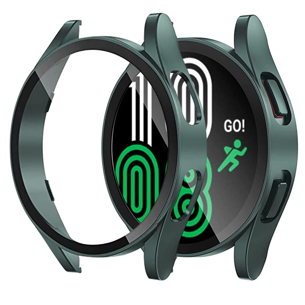 ZORBES Cover for Samsung Galaxy Watch 4,44mm Screen Guard Case,PC Hard Full Protection Matte Cover Case for Samsung Watch 4 44mm Accessories Screen Protector Scratch-Resistant (Green) ZORBES Cover for Samsung Galaxy Watch 4,44mm Screen Guard Case,PC Hard Full Protection Matte Cover Case for Samsung Watch 4 44mm Accessories Screen Protector Scratch-Resistant (Green)